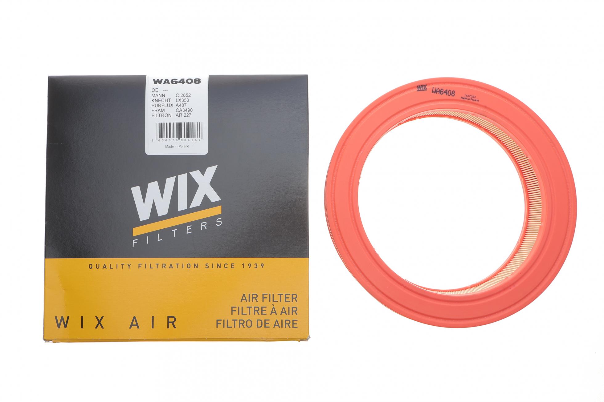 WA6408 WIX FILTERS